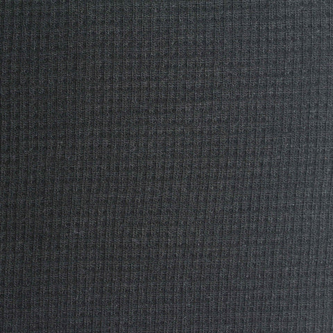 Cotton Polyester Waffle Knit Fabric, 410 gsm, 140 cm — Grey
