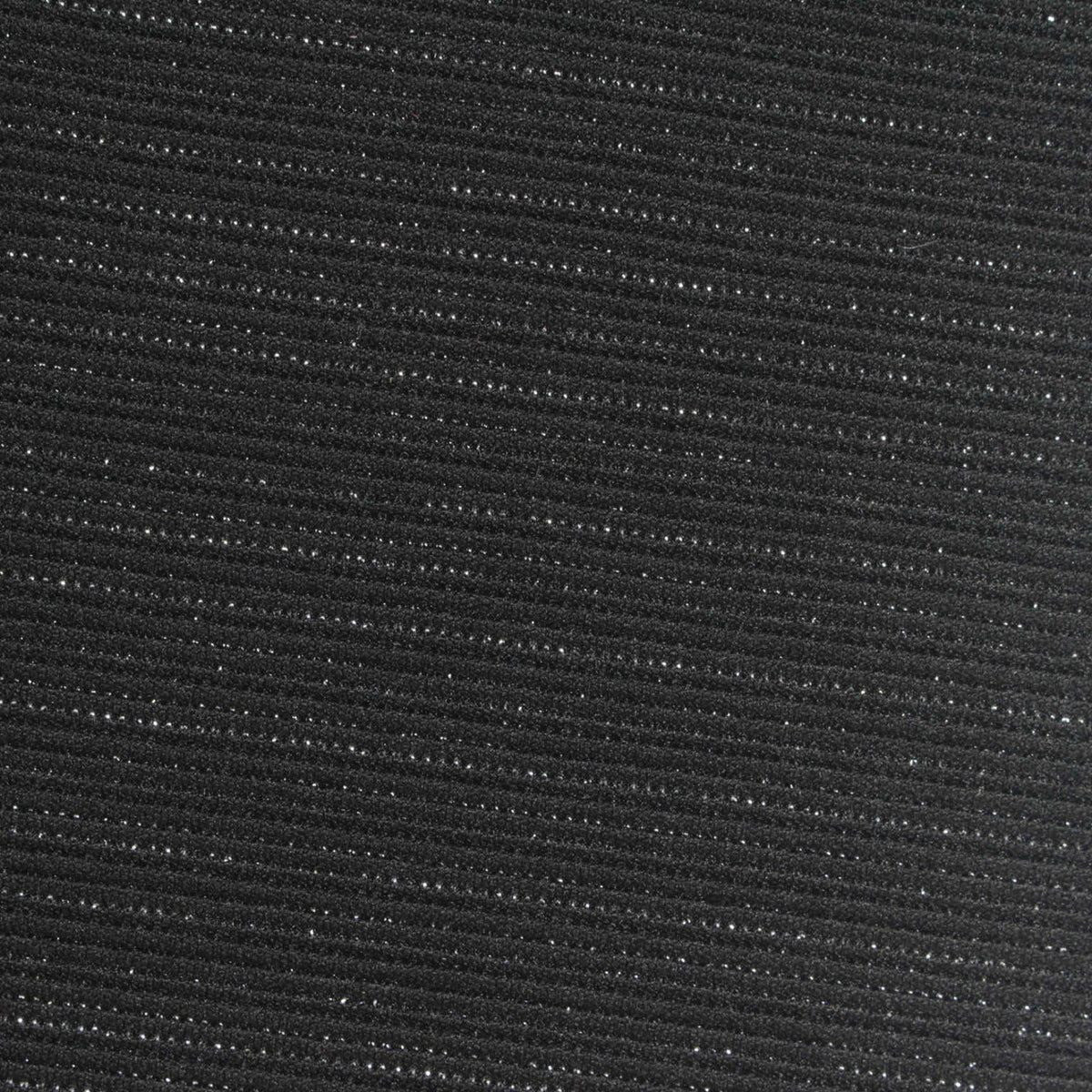 Black Horizontal-Stripe Knit, Polyester, 280 gsm