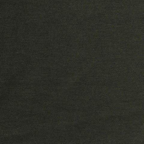 Viscose Acrylic Blend Stretch Rib Knit Fabric, 250 gsm, 150 cm — Green