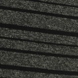 Striped Polyester Viscose Stretch Chunky Knit Fabric, 230 gsm, 185 cm — Grey