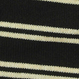 Cream Horizontal-Stripe Jersey Knit, Poly-Viscose — texture