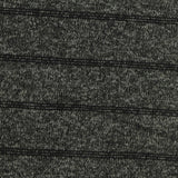 Marled Grey Horizontal-Stripe Chunky Knit, Polyester