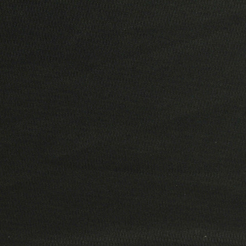 Cotton Polyester Stretch Birdseye Knit Fabric, 260 gsm, 180 cm — Black