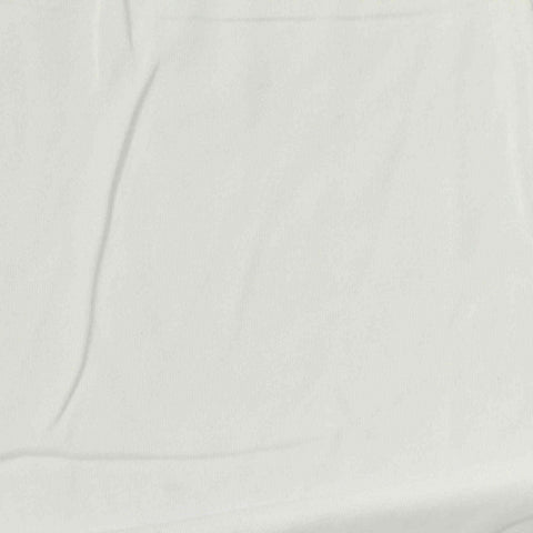 Polyester Stretch Milk Silk Knit Fabric, 150 gsm, 160 cm — White, ref EF-272754
