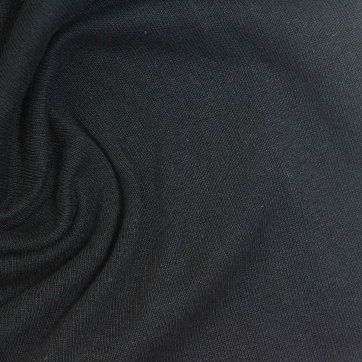 100% Cotton Jersey Knit Fabric, 210 gsm, 180 cm — Black, ref EF-272755
