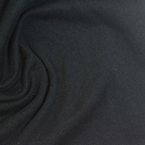 100% Cotton Jersey Knit Fabric, 210 gsm, 180 cm — Black, ref EF-272755