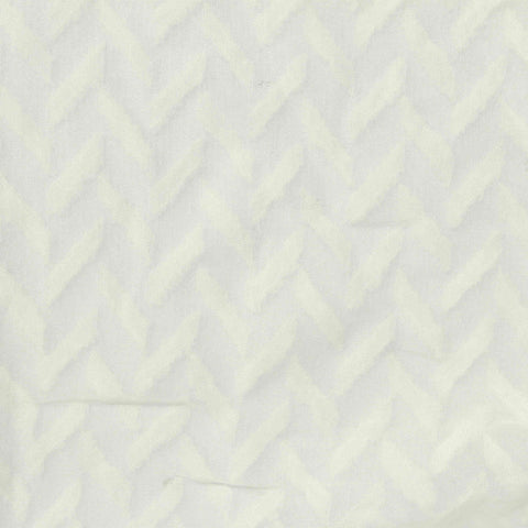 Cream Zigzag Jacquard, Polyester