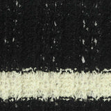 Black Horizontal-Stripe Rib Knit, Cotton-Poly — texture