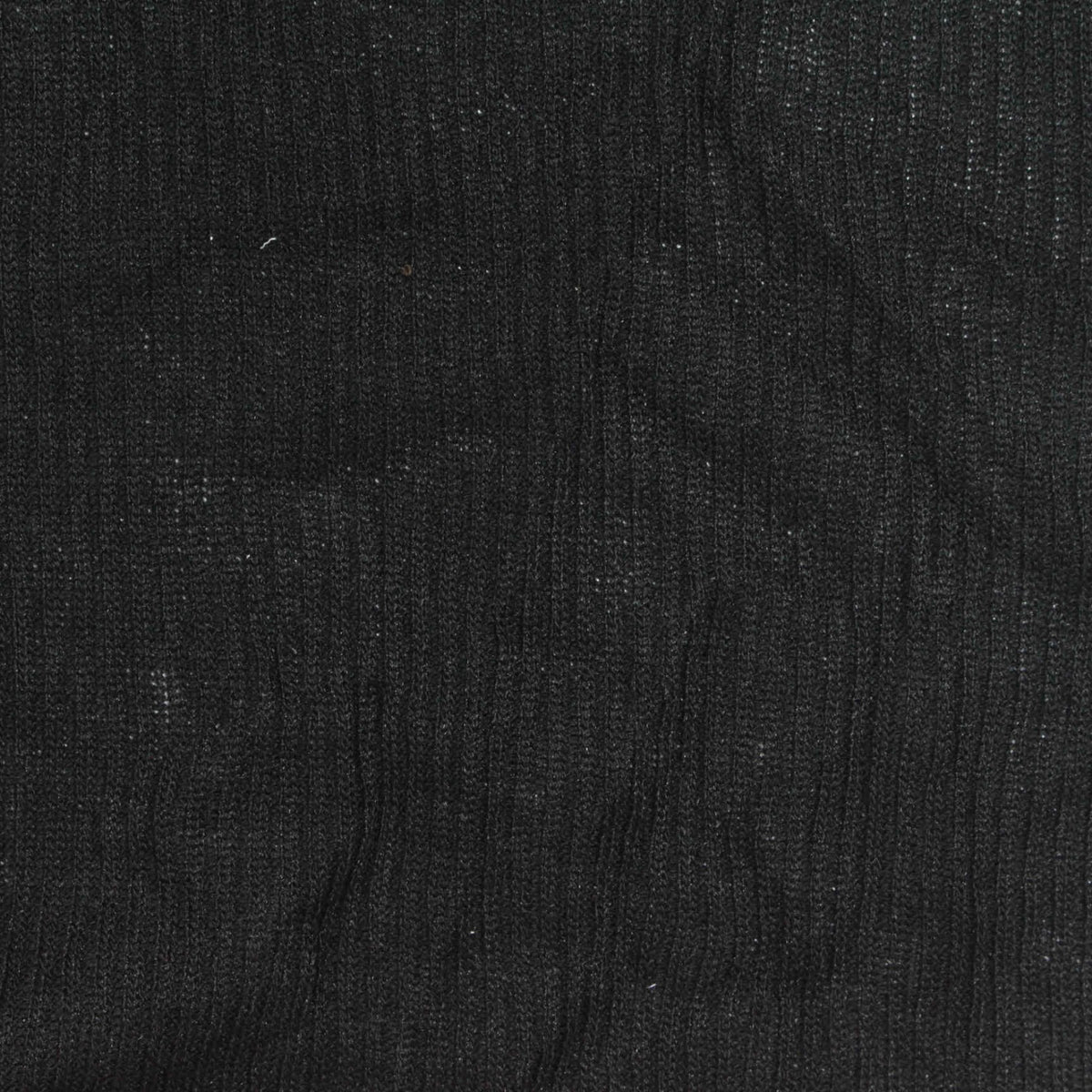 Viscose Polyester Rib Knit Fabric, 160 gsm, 140 cm — Black