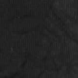 Viscose Polyester Rib Knit Fabric, 160 gsm, 140 cm — Black