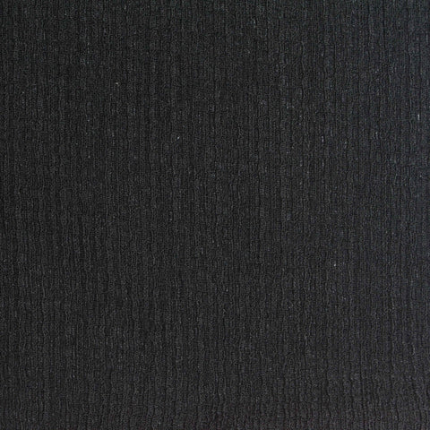 Polyester Stretch Crepe Fabric, 150 gsm, 150 cm — Black
