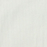 Cotton Modal Stretch Rib Knit Fabric, 330 gsm, 150 cm — White — texture