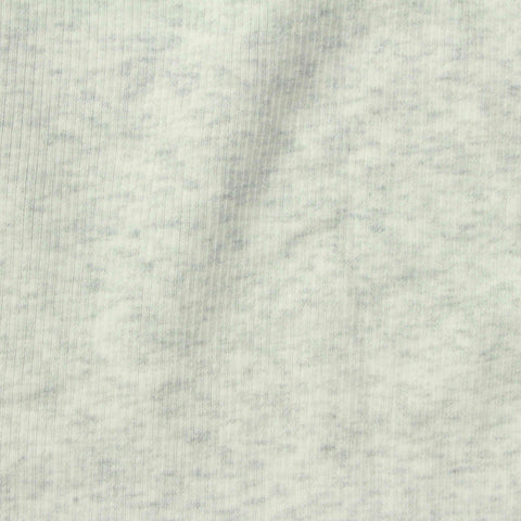 Light Grey Marl Rib Knit, Cotton, 210 gsm, 150 cm