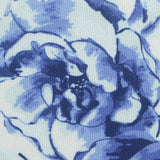 Blue Watercolor-Floral Scuba Knit, Polyester — texture