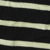 Black Horizontal-Stripe Jersey Knit, Poly-Viscose — texture