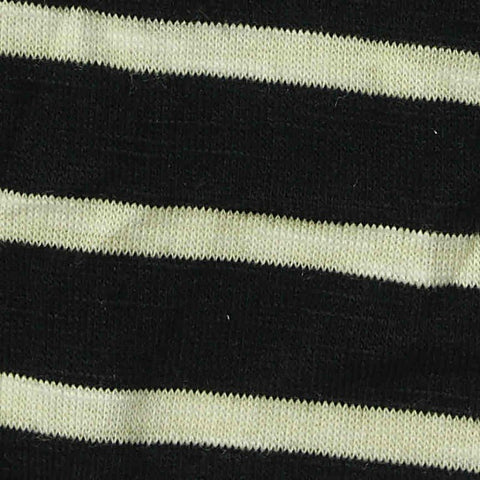 Black Horizontal-Stripe Jersey Knit, Poly-Viscose, 180 gsm, 160 cm, ref EF-272779