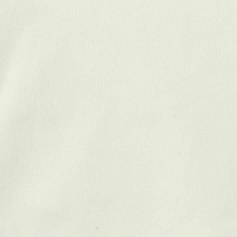 Cotton Stretch Rib Knit Fabric, 250 gsm, 160 cm — White