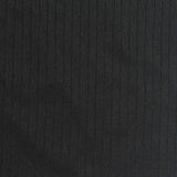Polyester Stretch Rib Knit Fabric, 240 gsm, 176 cm — Black