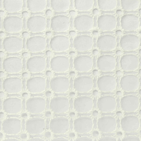 Cream Square Voile, Nylon-Poly