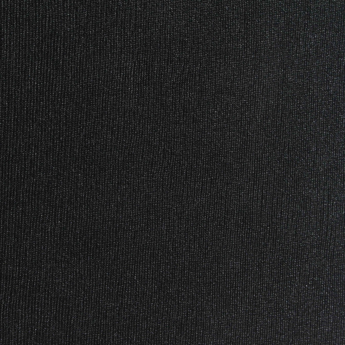 Polyester Stretch Rib Knit Fabric, 280 gsm, 160 cm — Black