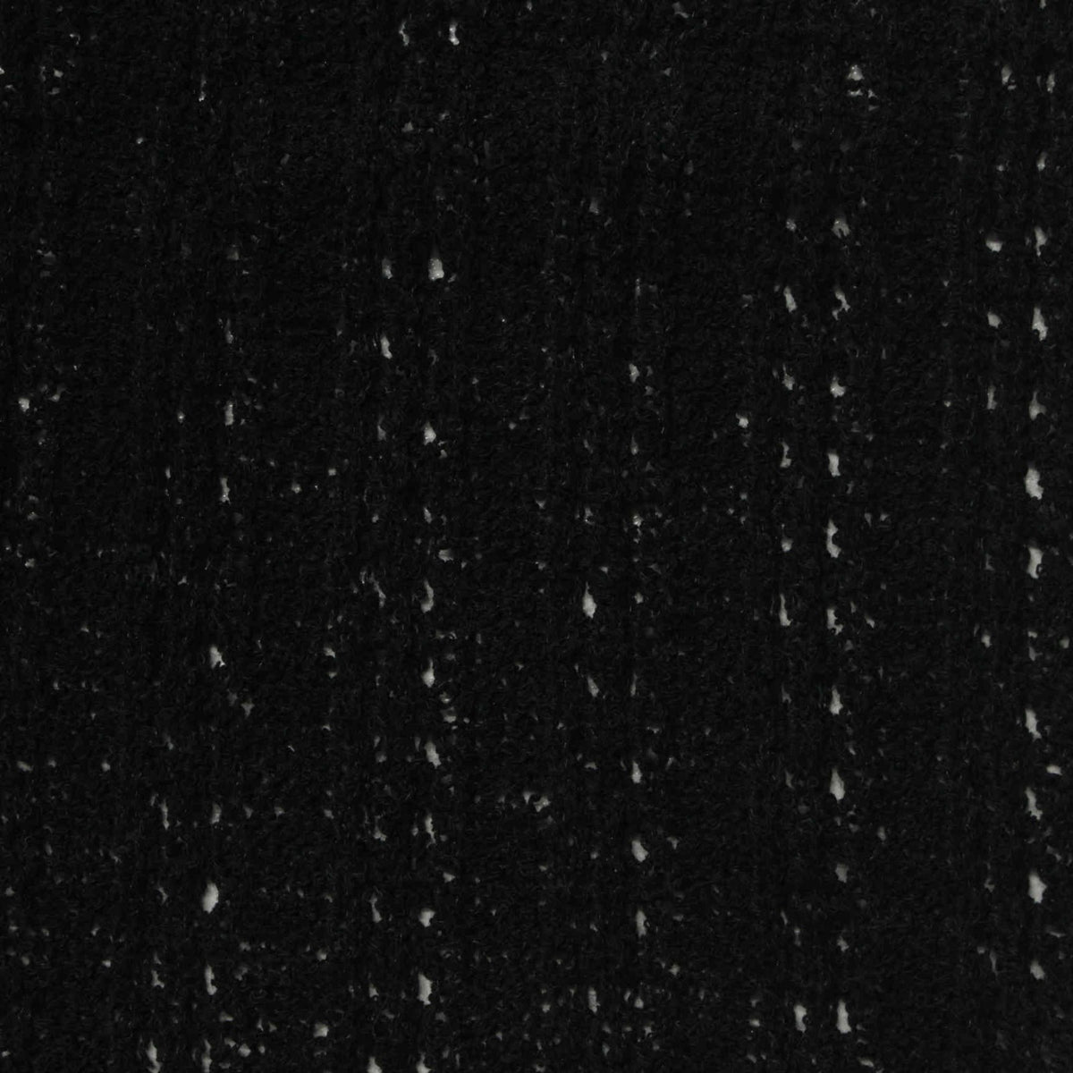 Black Marl Rib Knit, Cotton-Poly, 250 gsm