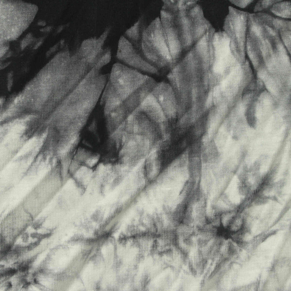 Black Tie-Dye Jersey Knit, Viscose