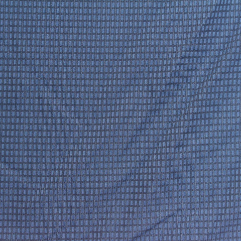 Blue Check Interlock Knit, Polyester, 170 gsm