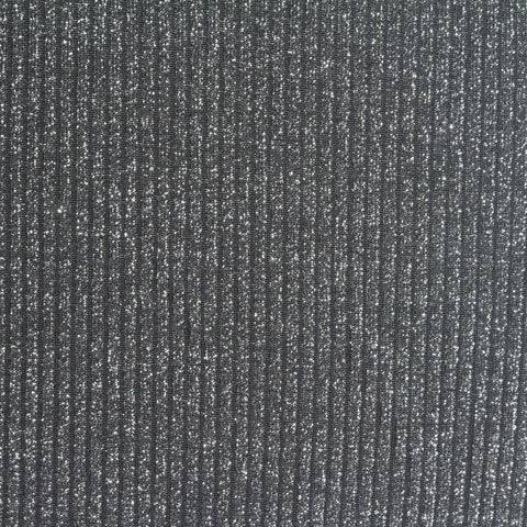 Dark Grey Marl Rib Knit, Nylon