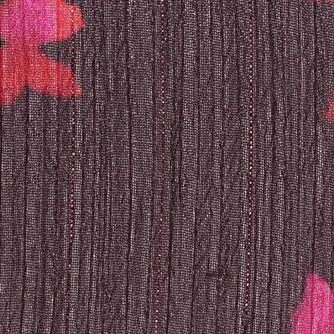 Pink Abstract-Floral Chiffon, Polyester, 70 gsm