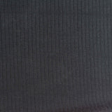 Viscose Stretch Rib Knit Fabric, 260 gsm, 160 cm — Navy