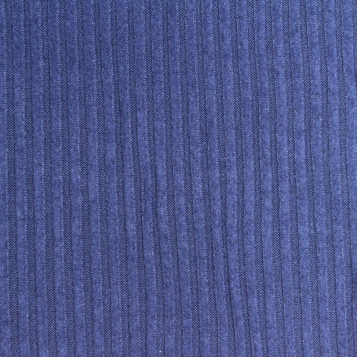 Viscose Polyester Stretch Rib Knit Fabric, 240 gsm, 145 cm — Blue