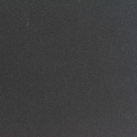Brushed Polyester Stretch Sateen Fabric, 210 gsm — Black