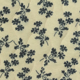 Cream Floral Scuba Knit, Polyester