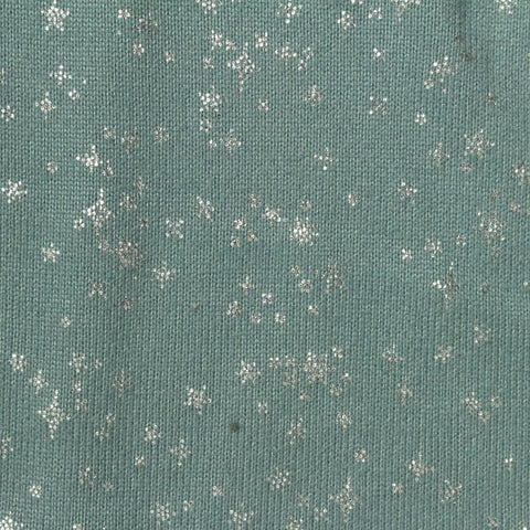 Brushed Polyester Stretch Chunky Knit Fabric, 180 gsm, 155 cm — Green