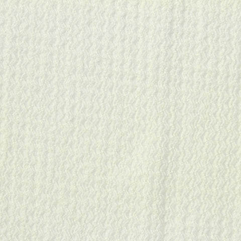 Jacquard Polyester Stretch Crepe Fabric, 165 gsm, 158 cm — White