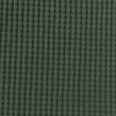 Polyester Stretch Waffle Knit Fabric, 220 gsm, 140 cm — Green