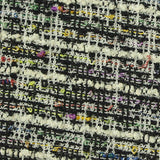 Black Marl Bouclé, Poly-Cotton — texture