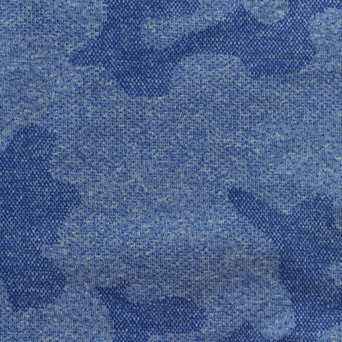 Blue Tone-on-Tone Camo Jersey Knit, Polyester