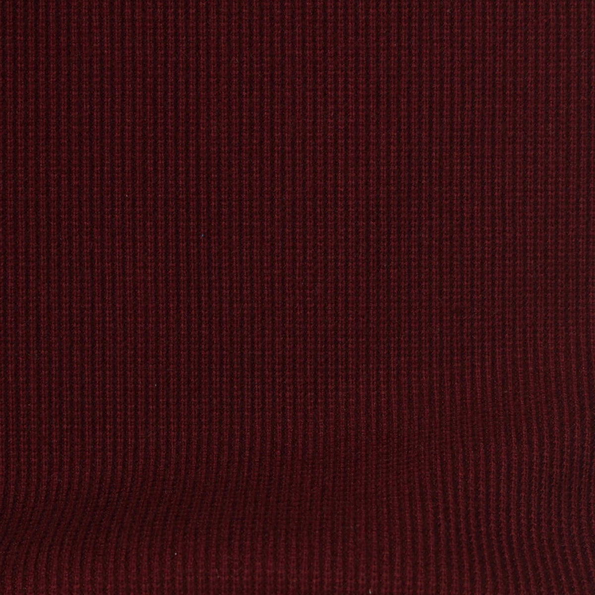 Brushed Polyester Stretch Rib Knit Fabric, 300 gsm, 120 cm — Red