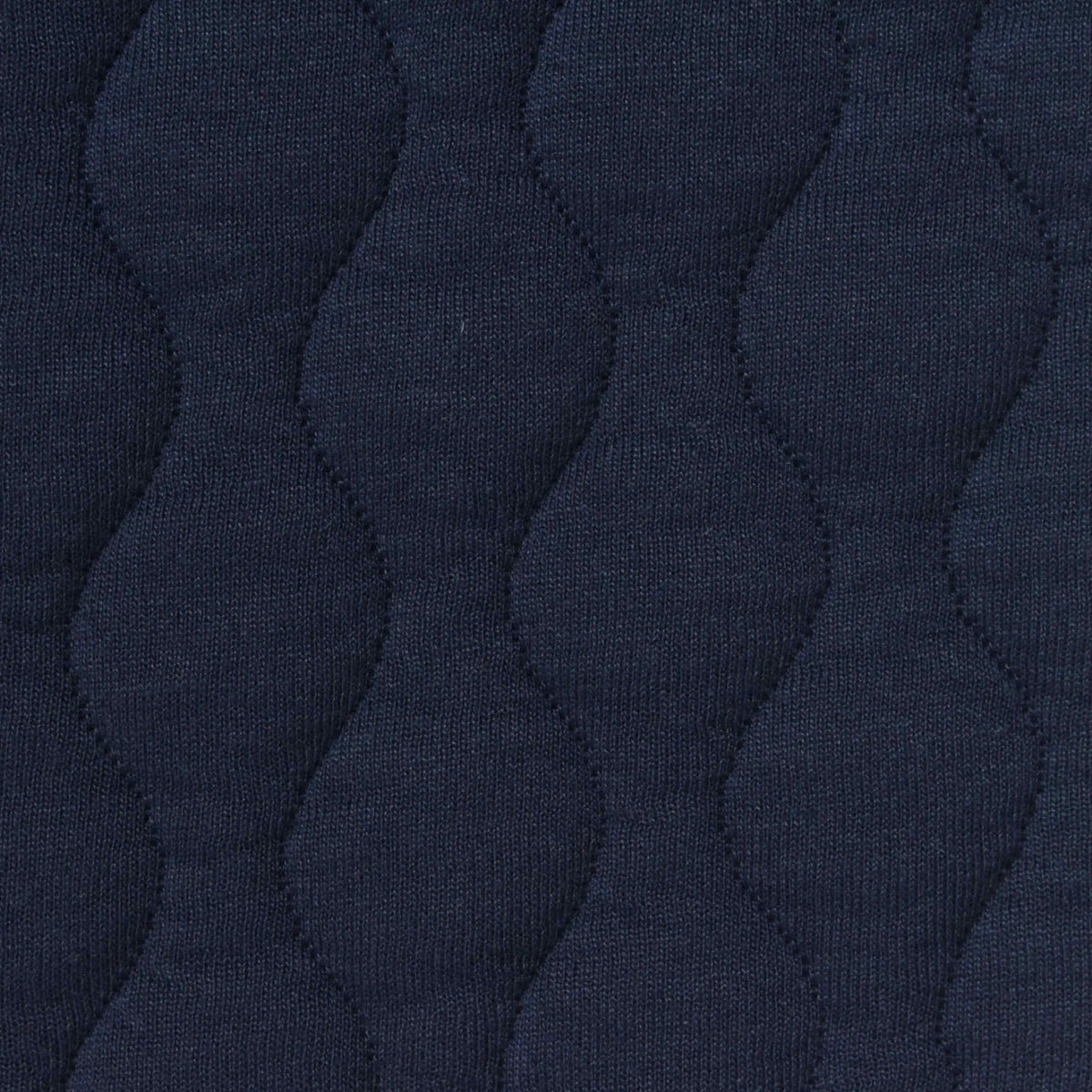 Jacquard Polyester Stretch Waffle Knit Fabric, 425 gsm, 152 cm — Navy