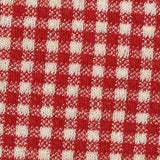 Red Check Interlock Knit, Cotton-Poly — texture