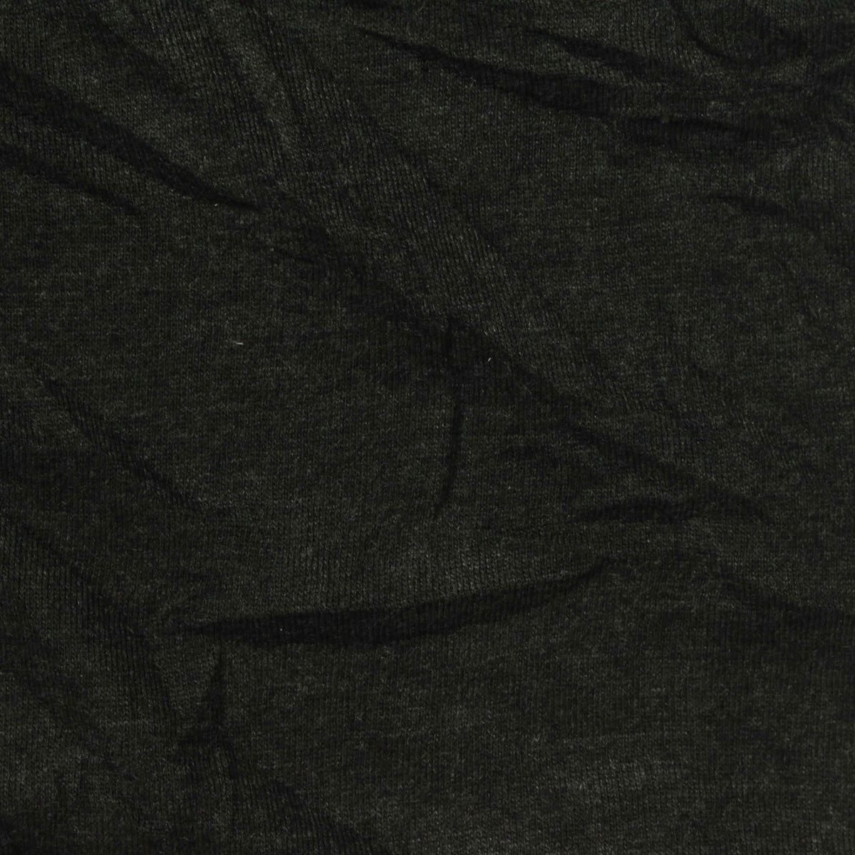 Polyester Cotton Blend Jersey Knit Fabric, 140 gsm, 178 cm — Black