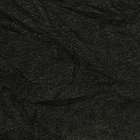 Polyester Cotton Blend Jersey Knit Fabric, 140 gsm, 178 cm — Black