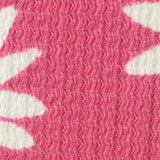 White Daisies Crepe, Polyester — texture