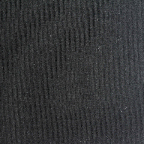 Polyester Cotton Scuba Knit Fabric, 310 gsm — Black