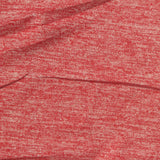 Red Heathered-Marl Jersey Knit, Polyester