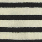 Black Horizontal-Stripe Jersey Knit, Cotton-Poly — texture