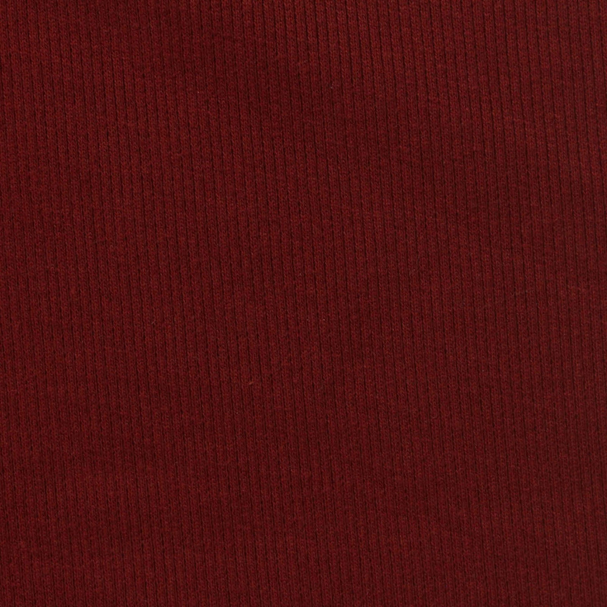 Cotton Polyester Stretch Rib Knit Fabric, 340 gsm, 120 cm — Red