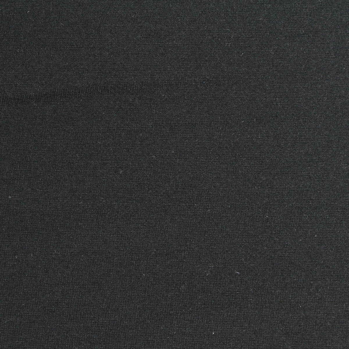 Viscose Nylon Stretch Ponte Knit Fabric, 430 gsm, 150 cm — Black