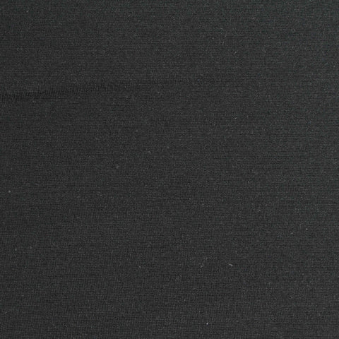 Viscose Nylon Stretch Ponte Knit Fabric, 430 gsm, 150 cm — Black